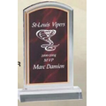 Red Marble Acrylic Trophy (5"x7 3/4")